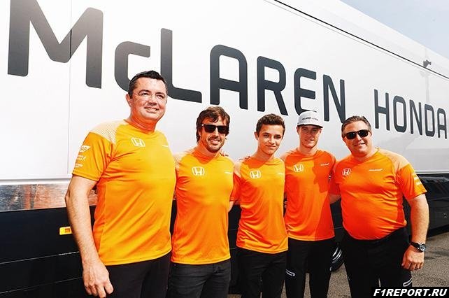 В McLaren надеются, что однажды Норрис станет боевым пилотом