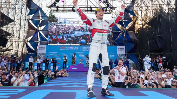 Формула E: Лукас ди Грасси вырвал победу у Паскаля Верляйна в Мексике