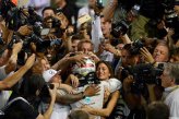 Race winner and 2014 F1 World Champion Lewis Hamilton (GBR) Mercedes AMG F1 celebrates in parc ferme.
