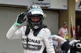 Pole sitter Nico Rosberg (GER) Mercedes AMG F1 celebrates in parc ferme.