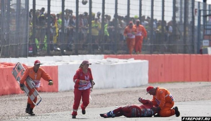 После аварии у пилота MotoGP диагностировали кратковременную потерю памяти