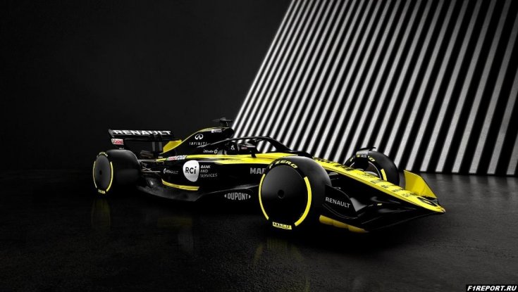 Модель болида Renault 2021-го года