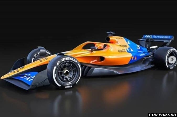 Модель болида McLaren 2021-го года