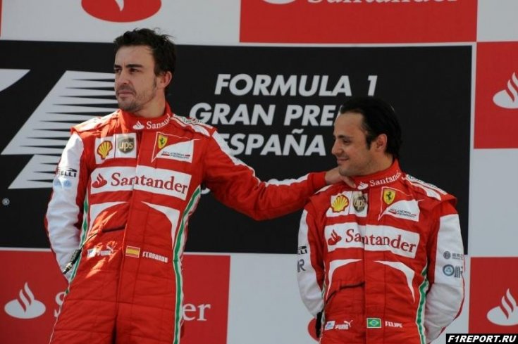 Масса:  Сейчас в Ferrari одинаково относятся к своим пилотам