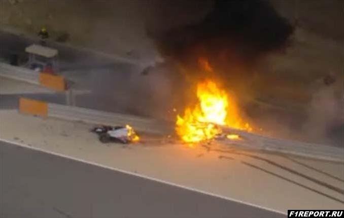 Фото: Как Грожан выбрался из горящего кокпита?