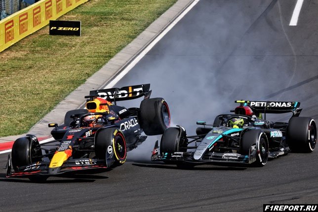 Максу Ферстаппену грозит штраф за инцидент с Льюисом Хэмилтоном в гонке Гран-при Венгрии