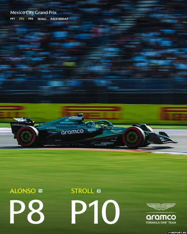 Фото: Пилоты Aston Martin расположились в первой десятке