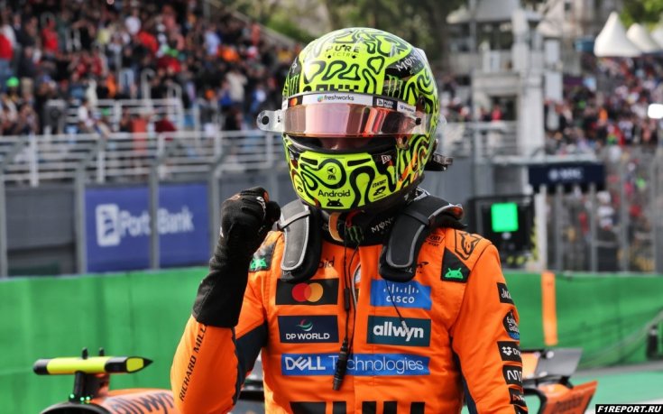 Фото: Ландо Норрис: Mercedes очень быстры в Бразилии