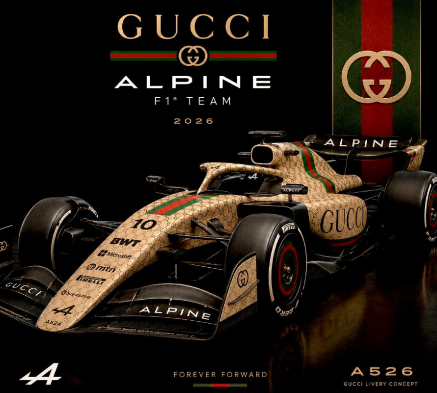 Фото: Gucci станет титульным спонсором Alpine с 2027 года gucci-stanet-titulnym-sponsorom-alpine-s-2027-goda