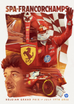 Ferrari представила постер к Гран-при Бельгии Превью новости: Ferrari представила постер к Гран-при Бельгии